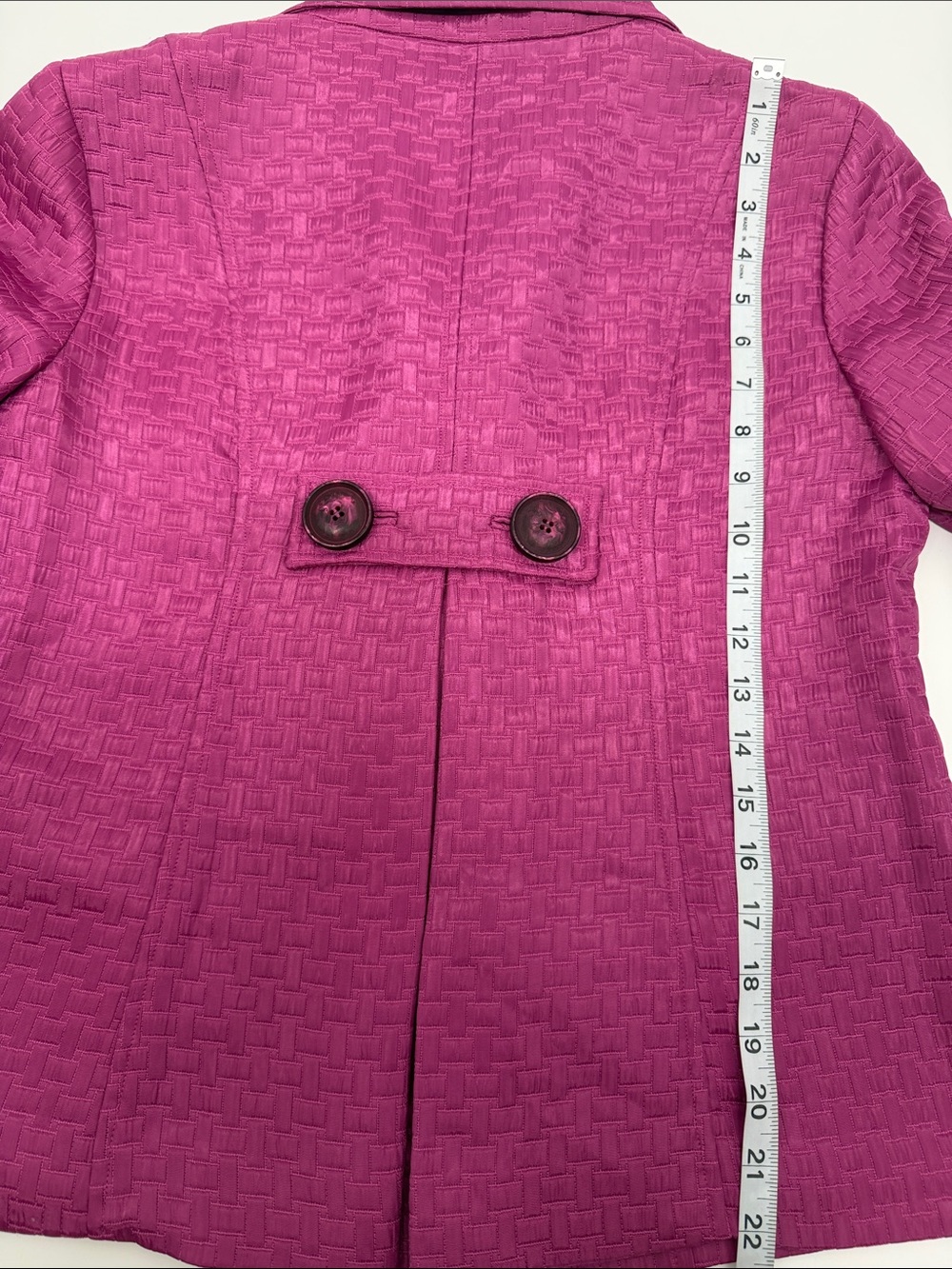 600 West Magenta Textured Blazer Jacket Career Office Business Chic‎ Size 8 EUC - Picture 7 of 12